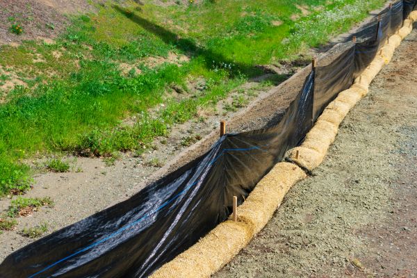 Straw Wattle Installation in Riverview